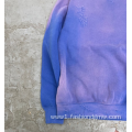 Sweatshirts Vintage Distressed Cotton Washed For Men